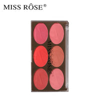 6 Colour Blush On Palette (017)