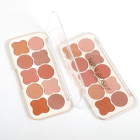 10 Colour Blush On Palette