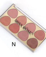 8 Colour Blush On Palette (016)