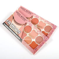 10 Colour Blush On Palette