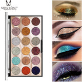 18 Colour Glitter Eyeshadow Palette